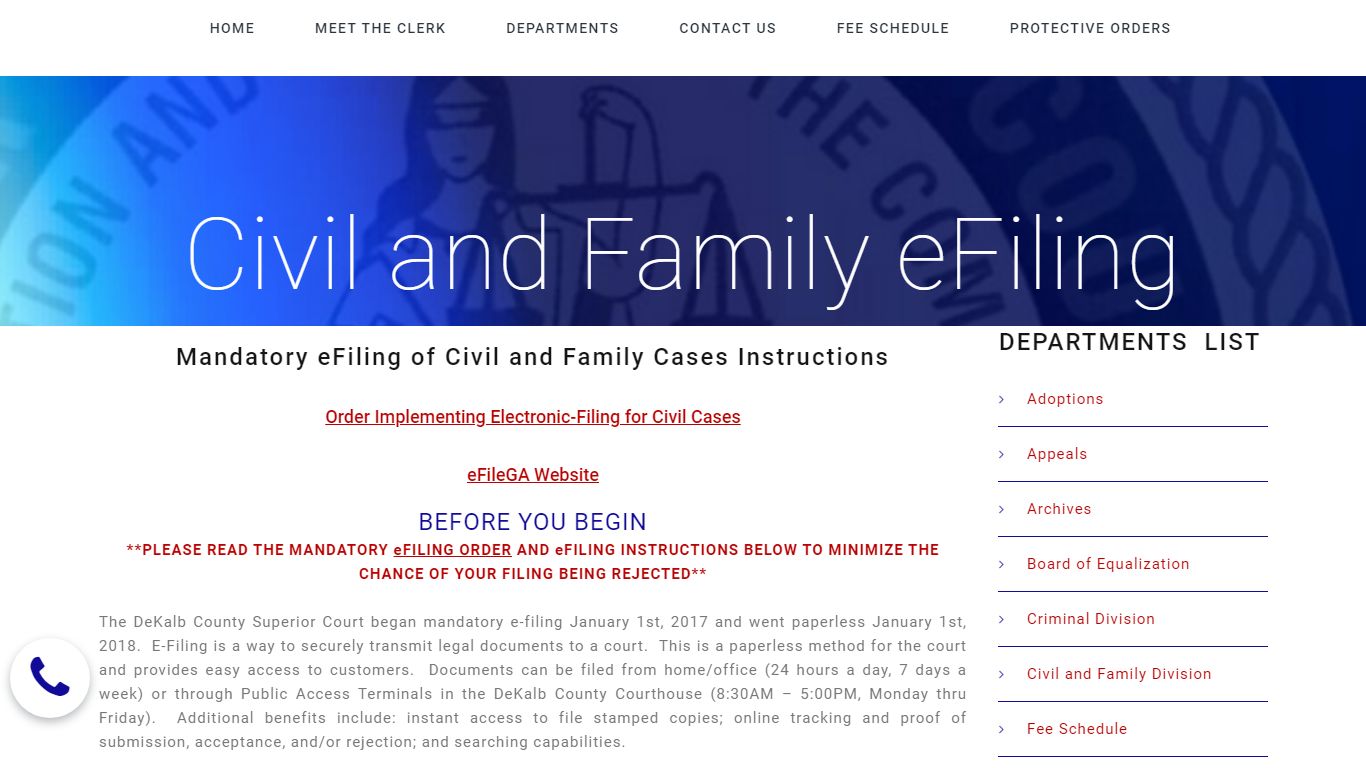 Civil and Family eFiling | DeKalb County Clerk of Superior Court